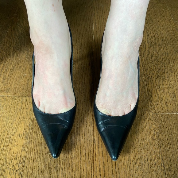 GUCCI leather sling back heels Size 9.5 - Picture 9 of 10